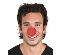 Boland 10117973 BOL55506 Set 12 Noses Clown Foam Red, Adult, One Size