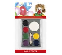 Boland 10131874 BOL45062 45062 Clown Makeup Set Multi-Coloured