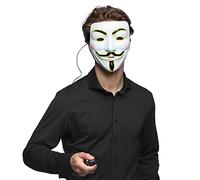 Boland 10460 - Maschera LED per costume, con illuminazione, maschera per il viso, costume di carnevale per Halloween, accessori per costume di Halloween