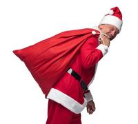 Boland 13395 - Sacco regalo, 60 x 100 cm, sacco per Natale, sacco per Babbo Natale, sacco regalo