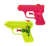Boland 30774 - Pistole ad Acqua, 2 Pezzi, Dimensioni 7,5 x 10 cm, in plastica, a spruzzo ad Acqua, Pistole, Giochi d'Acqua, Estivi, cannoni ad Acqua, regalini, Compleanni per Bambini