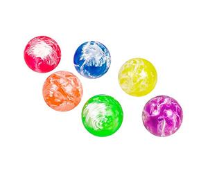 Boland 30830 6 Palline di Gomma (3 cm), 6 Colori Assortiti, 30 mm