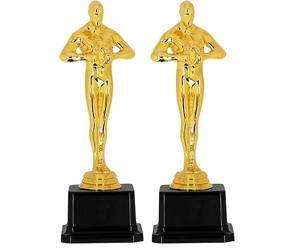 Boland 30845 - Trofeo Vincitore d'oro, 21 cm, Trofeo per Costumi di Carnevale, Trofeo manichino, Accessorio per Costumi, Decorazione per Feste, Accessorio per Carnevale (Confezione da 2)