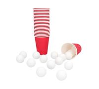 Boland 30866 - Set Beer Pong, 22 bicchieri e 15 palline, gioco per feste, compleanni, gioco per divertirsi alle feste