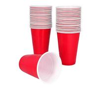 Boland 30868 - Bicchieri Rossi riutilizzabili, Set da 40 Pezzi, 530 ml, Bicchieri Americani per Feste, Barbecue e Picnic, Set di Bicchieri per Beer Pong