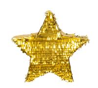Boland 30977 - Pignatta Star oro, 44 x 44 cm, decorazione da appendere, decorazione per compleanno, festa a tema e carnevale