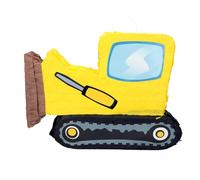 Boland 30980 - Pinata bulldozer, 45 x 10 x 33 cm, decorazione da appendere, decorazione per compleanni, feste a tema e carnevale