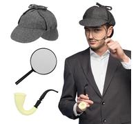 Boland 33201 - Set da detective per costumi, accessori per carnevale, set di costumi, berretto, lente d'ingrandimento e fischietto, festa a tema, JGA