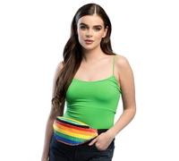 Boland - 36027 - Marsupio arcobaleno, borsa per feste a tema anni '90, marsupio per Pride Festival, costumi, uso quotidiano