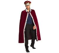Boland- Kostümset 36104 - Costume da maestà, Cappello e Cappotto Reale a Forma di Cuore per Adulti, Corona e Mantello, in Peluche, per Carnevale, Feste a Tema Unisex, Multicolore, 140, 36107