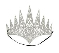 Boland 44087 - Corona regina con elastico, diadema, accessorio, principessa ghiaccio, principessa, festa a tema, carnevale (Confezione da 2)