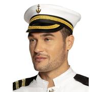 Boland 44367 - Cappello Capitano Nicholas, cappello con treccia dorata e ancora, copricapo, equipaggio, costume, carnevale, festa a tema