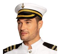 Boland 44367 - Cappello Capitano Nicholas, cappello con treccia dorata e ancora, copricapo, equipaggio, costume, carnevale, festa a tema
