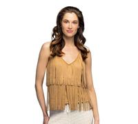 Boland 44596 - Top con frange, camicia boho, top sexy per discoteca o festa, costume per carnevale e feste a tema