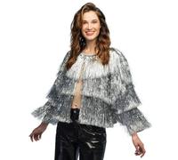 Boland - 44599 - Giacca da festa con frange glitterate, giacca per Capodanno, feste a tema, carnevale, festival