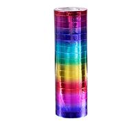 Boland-44732 Stelle filanti di Carta, Arcobaleno Metallizzato, Multicolore, 44732