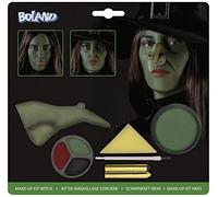 Boland- Kit Make-Up Trucco Strega per Adulti, Verde, Taglia Unica, 45081