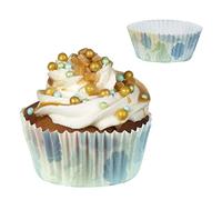 Boland 51009 - Stampi per cupcake a forma di sirena, 50 pezzi, diametro 6,5 cm, carta per muffin, finger food, stampi da forno, stoviglie per feste, compleanni, feste a tema, carnevale