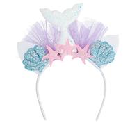 Boland 51034 - Tiara da sirena con stelle e brillantini, cerchietto per adulti, copricapo per costume da sirena