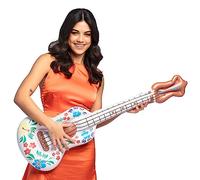 Boland 52178 - Chitarra gonfiabile Aloha, 104 cm, giocattolo d'acqua, decorazione, decorazione per piscina, festa estiva e festa a tema, accessori per costumi di carnevale.