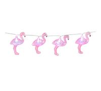 Boland 52545 - Ghirlanda di luci a LED fenicottero, lunghezza 140 cm, tipo batteria 2xAA, decorazione, carnevale, festa a tema
