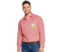 Boland 54267 - Maglietta Oktoberfest rosso/bianco, taglia M, da uomo