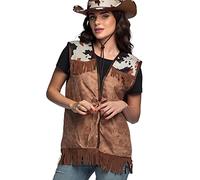 Boland 54322 - Gilet western per adulti, giacca, cowboy, indiano, costume, carnevale, festa motto