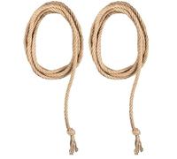 Boland 54343 - Corda western, lunghezza 185 cm, colore beige, 100% juta, ottimo accessorio per rodeoreiter o cowboys per carnevale e carnevale, feste a tema, travestimento, accessori, costume