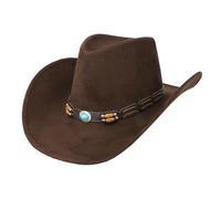 Boland - 54390 - Cappello da cowboy Brody con fascia, cappello western per feste a tema, carnevale, accessori per costumi di carnevale, addio al celibato