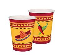 Boland 54398 Fiesta, Bicchieri per Feste, 10 Pezzi, 210 ml, stoviglie ecologiche, 100% Carta, Compleanno