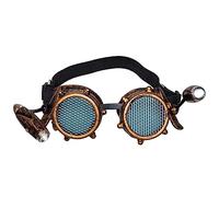 Boland 54559 - Occhiali da festa Shinepunk, con elastico elastico, unisex, da saldatore, steampunk, Timepunk, accessori per carnevale, Halloween