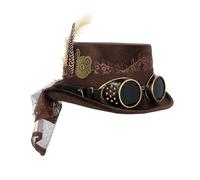 Boland 54562 - Cappello Space Punk Deluxe con occhiali, cappello steampunk, copricapo, accessorio per costume per carnevale, festa a tema o JGA