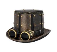 Boland - 54582 - Cappello steampunk con occhiali da festa, copricapo per adulti, festival, carnevale, feste a tema, cosplay