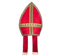 Boland 56841 Mitra Saint Nicholas, Red/Gold, 35 x 33 cm, Boland 56841 - Mitra Sa