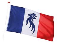 Boland 62202 1 - Bandiera Allez Les Bleus, multicolore, 90 x 150 cm