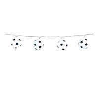Boland 62518 - Catena di luci a LED a forma di pallone da calcio, lunghezza 140 cm, tipo di batteria 2xAA, WM, EM, Puplic Viewing, decorazione, carnevale