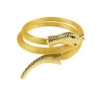 Boland 64465 - Bracciale Serpente del Nilo, 1 pezzo, taglia unica, Egitto, Nilo, bracciale, oro, accessorio, costume, travestimento, outfit, regalo, carnevale, festa a tema