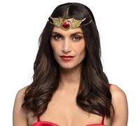 Boland 64569 - Corona supereroina, diadema dorato, accessorio per costumi in maschera, carnevale e feste a tema