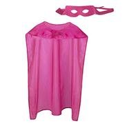 Boland - Costume da eroe, 2 pezzi, taglia unica per adulti, maschera e mantello, rosso, Superman, eroe, festa a tema, carnevale