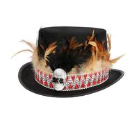 Boland 72209 - Cappello voodoo, cappello a cilindro per Halloween, carnevale e costumi, sciamano, guaritore