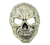 Boland 72238 - Maschera da Viso a Forma di Teschio, Colore: Bianco