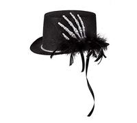 Boland 72239 - Cilindro con Brillantini, Colore: Nero