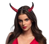 Boland 72279 - Fascia per capelli da diavolo con corna per adulti, accessorio per costumi di Halloween e Carnevale, accessorio per costumi in maschera