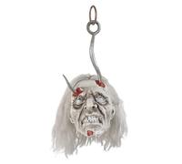 Boland 72340 - Testa di Zombie con luci, Decorazione interattiva per Halloween e Carnevale
