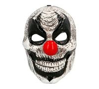 Boland - 72378 - Maschera horror da clown con mascella mobile, maschera per costumi, Halloween e carnevale, clown assassino