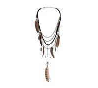 Boland 72391 - Collana da sacerdote voodoo, collana per costumi, Halloween e carnevale, sciamano, guaritore della fede