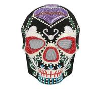 Boland 72395 - Maschera viso Giorno dei Morti, maschera horror per costumi, Halloween e carnevale, teschio, Giorno dei Morti Messico