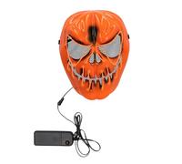 Boland 72396 - Maschera horror a LED con luce, facciale per costumi, Halloween, Carnevale o feste a tema, zucca, killer