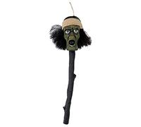Boland 73064 - Testa di scettro voodoo, misura 52 cm, bacchetta magica, guaritore magico, accessorio per costumi, carnevale, festa a tema, Halloween