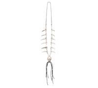 Boland-29808 Collana Teschio Skull Fang per Adulti, Bianco, Taglia Unica, 74192
